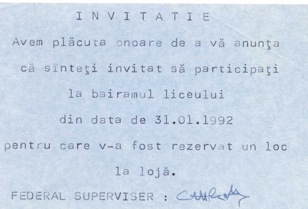 Invitatie Bairamul Liceului 31.01.1992.jpg